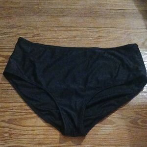 Women's Black Beschsissi Swimsuit Bikini Bottoms Size XL